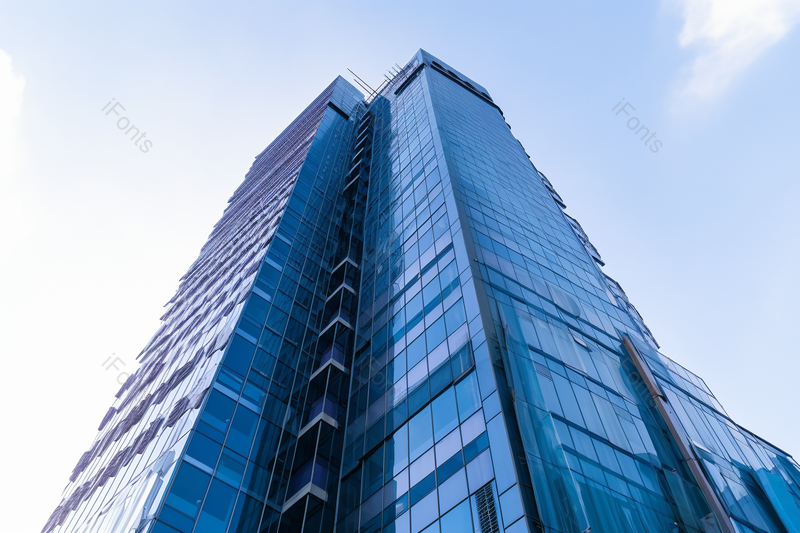 实拍蓝色商务大厦写字楼摄影背景,高清,摄影图,摄影图片,图片大全,摄影图免费下载